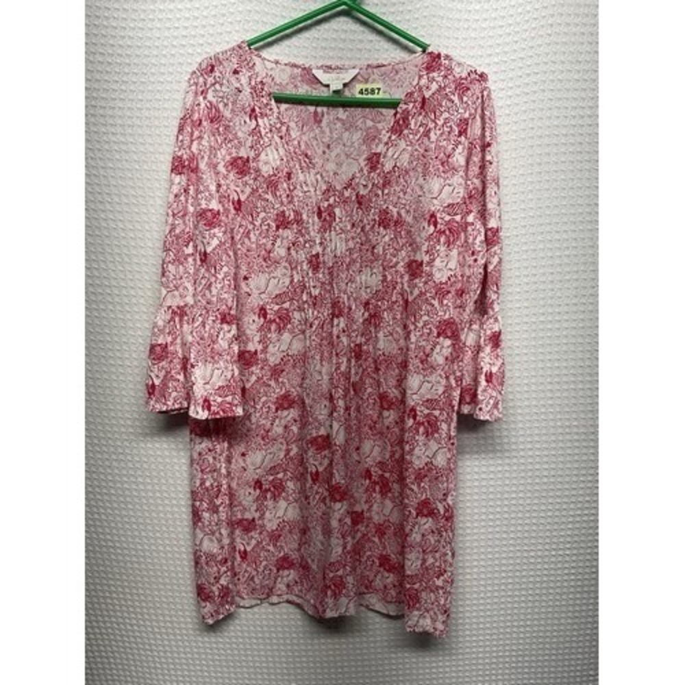 Lilly Pulitzer Danika Raspberry Rouge Animal Tunic Mini Dress Women 16 Indonesia